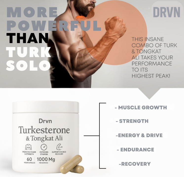 Turkesterone & Tongkat Ali Supplement 1000mg Per Serving